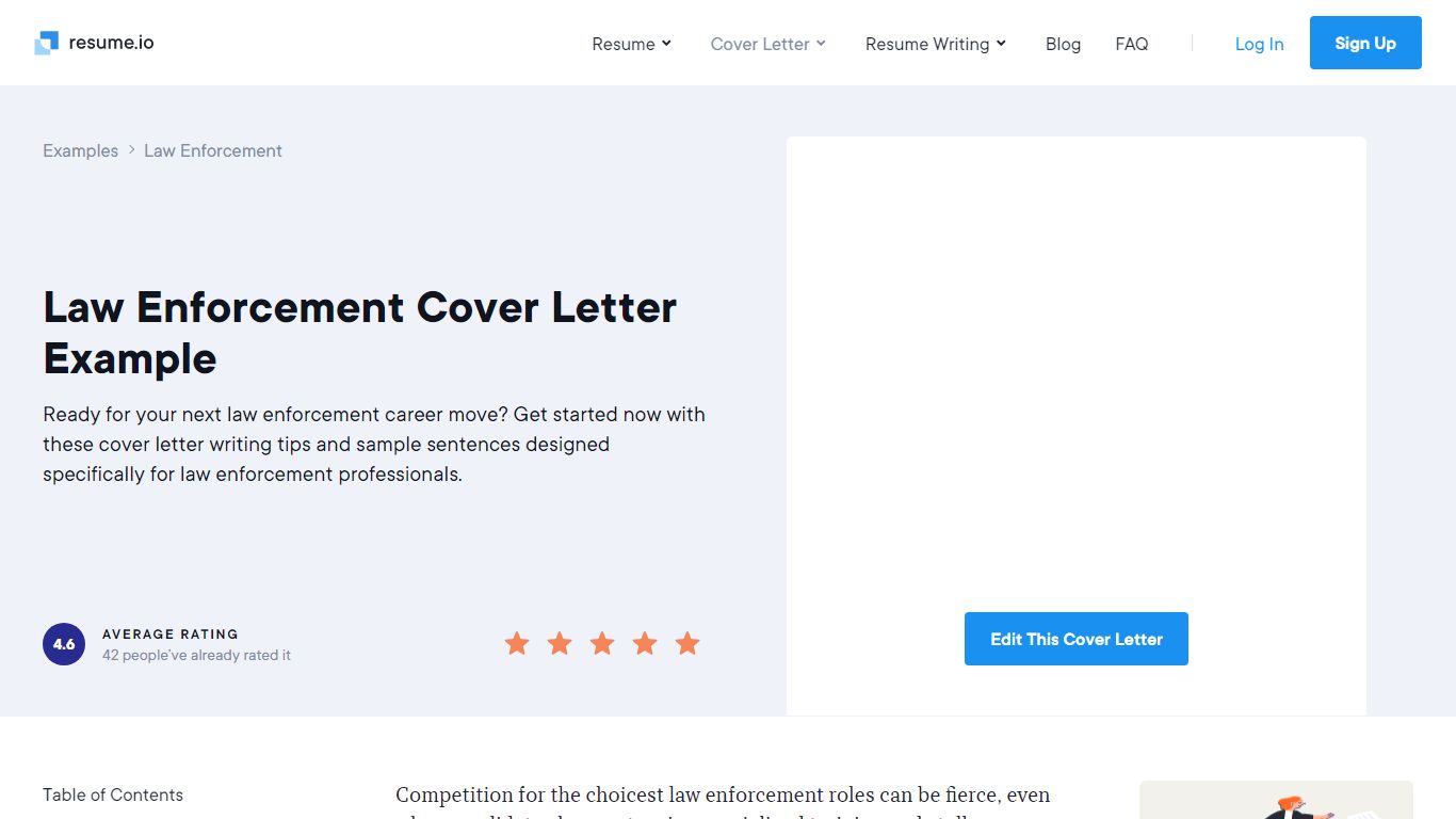 Law Enforcement Cover Letter Examples & Expert tips [Free] - resume